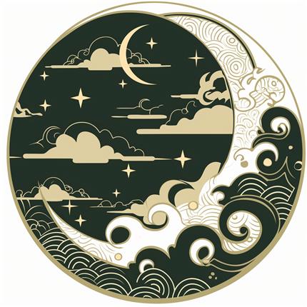 星夜幻境：月下遨游的神秘梦境