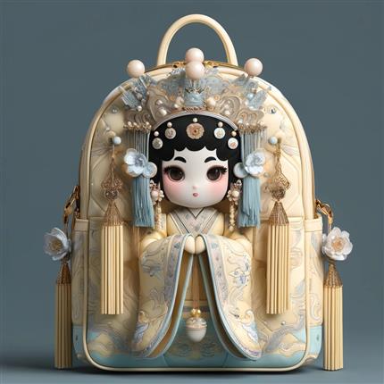 京剧雅韵！虞姬背包-高雅文化的随身艺术