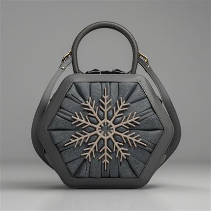 冰雪奇缘！雪花雅韵手提包-展现你的优雅气质！