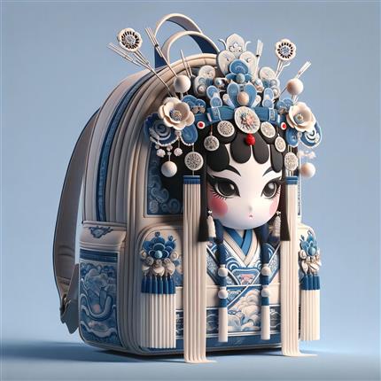 京剧英姿！穆桂英背包-巾帼不让须眉的文化传承