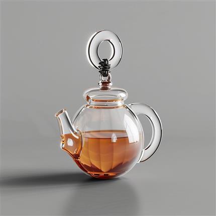 独特茶韵！晶莹茶壶雅致亚克力钥匙扣-为您的日常增添一份古典雅致！