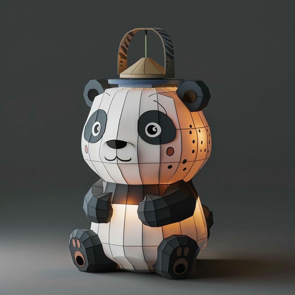 奇趣萌宠-熊猫奇趣灯笼-点亮你的梦幻夜晚! 1