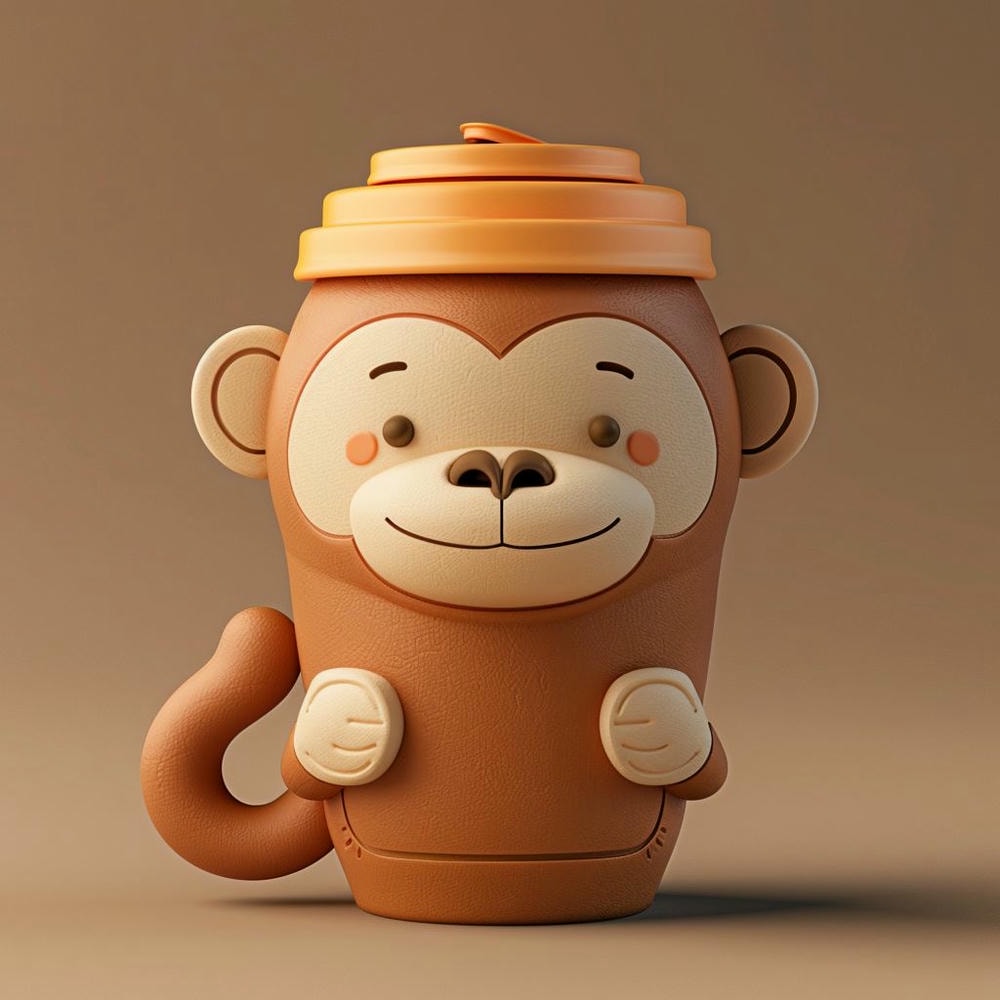 萌趣金丝猴保温杯,让温暖随行! 1