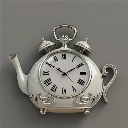 茶壶时光！茶壶时光雅致挂钟-为您的家居增添一份古典优雅！