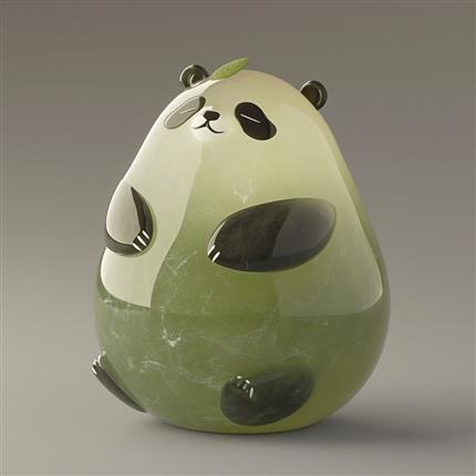 翡翠熊猫宝-自然与艺术的珍贵结晶