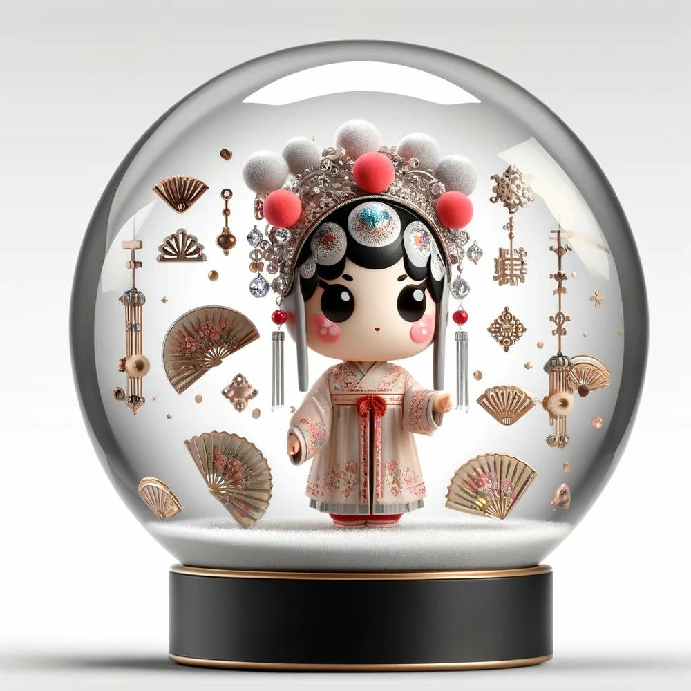 花旦雅韵-中国京剧艺术基金会文创水晶球-凝聚京剧文化的瑰宝 1