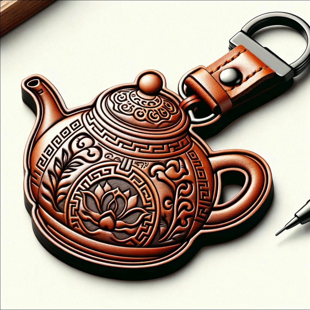 便携艺术-古韵茶壶钥匙扣-让你的钥匙充满东方韵味! 1
