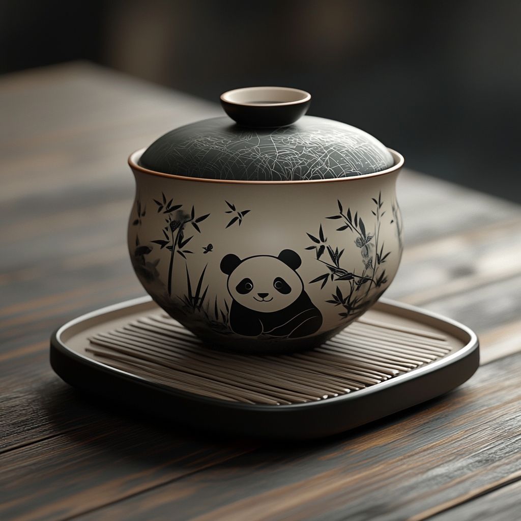 幽竹熊影-为您的茶席增添静谧与自然的氛围! 1