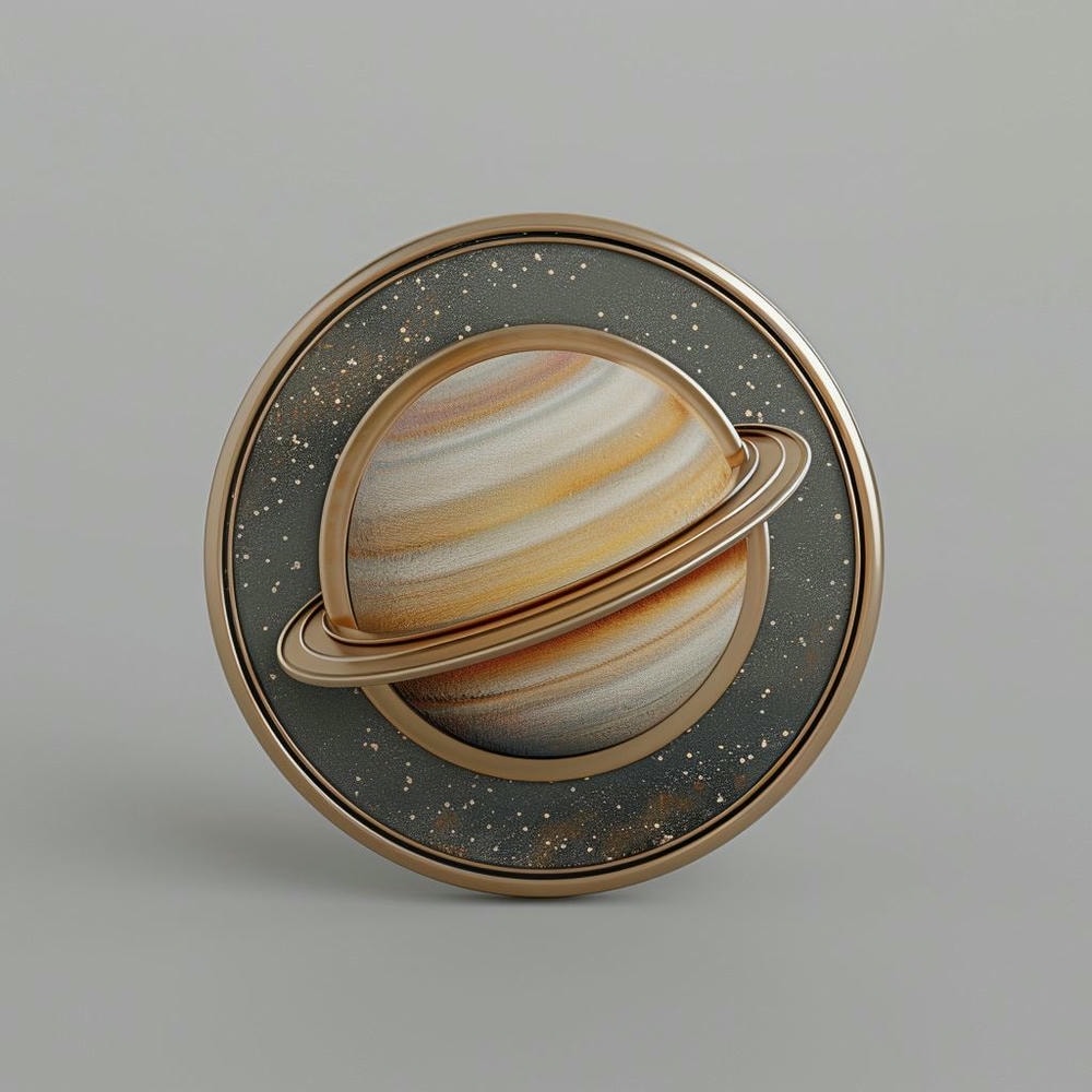 探索土星！土星奇景徽章-让你的配饰充满宇宙魅力！ 1