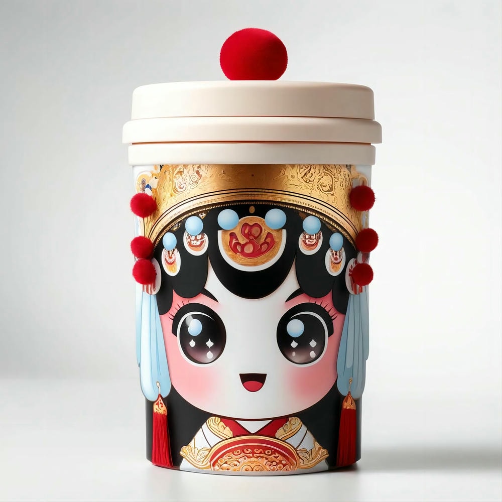 京剧萌趣!花旦水杯-随身携带的文化之美 1