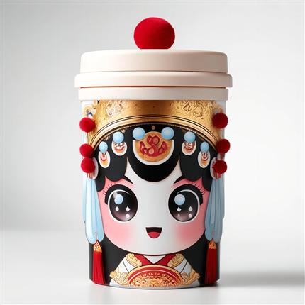 京剧萌趣！花旦水杯-随身携带的文化之美