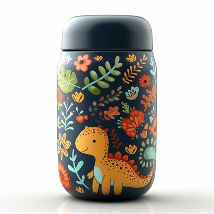 侏罗纪花园保温杯-拥抱恐龙时代的温暖与自然之美！