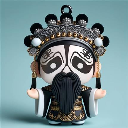 萌将出击！霸王别姬项羽挂饰-京剧文化随身带