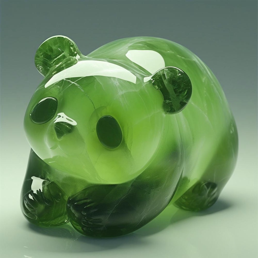 翡翠萌熊-大熊猫雕刻带你走进自然的精灵世界！ 1