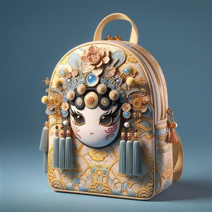 虞姬风华-中国京剧艺术基金会文创背包-京剧虞姬元素诠释绝代芳华