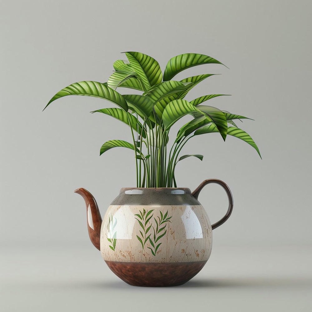 绿意茶韵!茶壶绿植创意花盆-为您的空间增添一份自然与清新! 1
