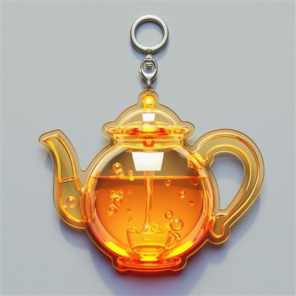 茶趣晶透钥匙扣-将茶文化随身携带！