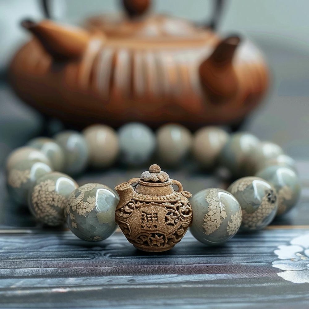 绝美茶韵禅意手串-北京茶叶博物馆独家限量款,带你领略古典茶香的神秘力量! 1