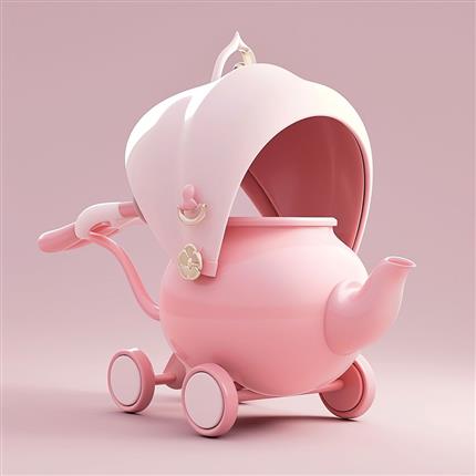 梦幻童趣！茶壶童趣婴儿车-为您的宝宝打造一份童话般的出行体验！