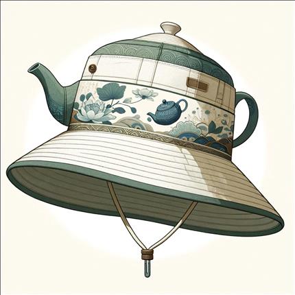 茶叶博物馆出品！茶韵雅致古风遮阳帽-为你的夏日出行增添文化韵味！