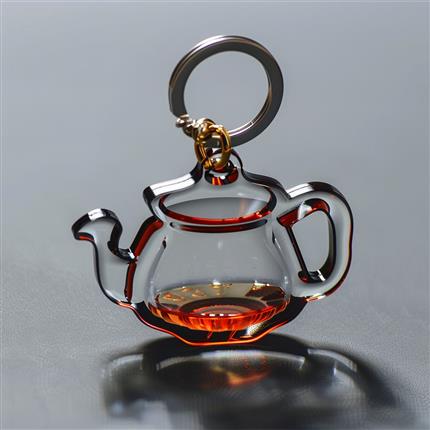 灵动茶壶钥匙扣-茶文化随行，精致随身！