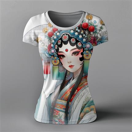 绝代风华！京剧花旦风华绝代T恤 - 体验国粹之美！