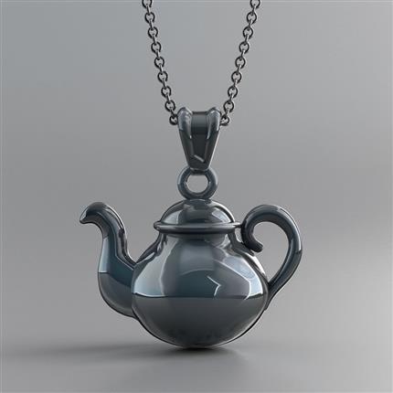 独特茶韵！古典茶韵金属茶壶吊坠-为您的装扮增添一份古典与雅致！