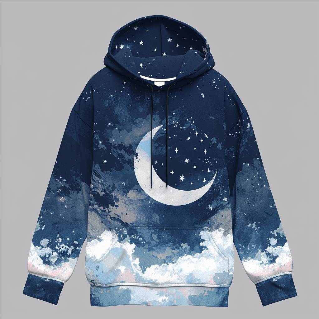 月夜漫步!梦幻星空与皎洁月亮相伴 1