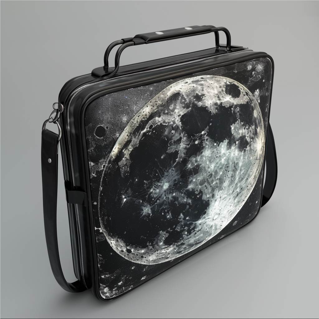 月影同行!感受星空宁静的月球公文包 1