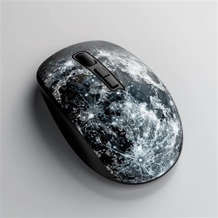 在月球表面探索鼠标点击的每一步，感受宁静夜空的神秘