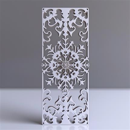 雪绒花之韵书签，书中冬日的静美陪伴