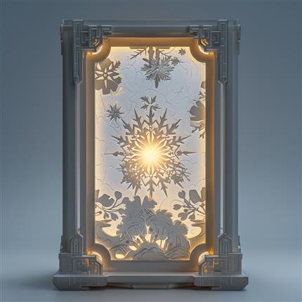 梦幻冬夜的灯光艺术！雪花镂空灯让温暖在寒冬中绽放