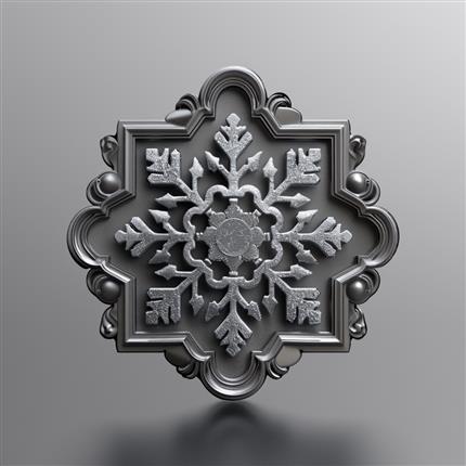 精雕细琢的雪花纹胸针，点亮冬日优雅气质