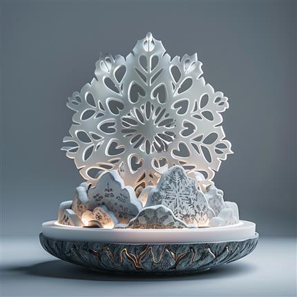 雪绒花香薰灯，带你进入宁静冬日的梦幻世界