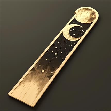 月夜之韵！让你畅游星辰的木质书签