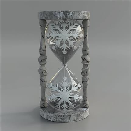 冰雪凝时！极致雕刻的雪花沙漏，让时间停驻