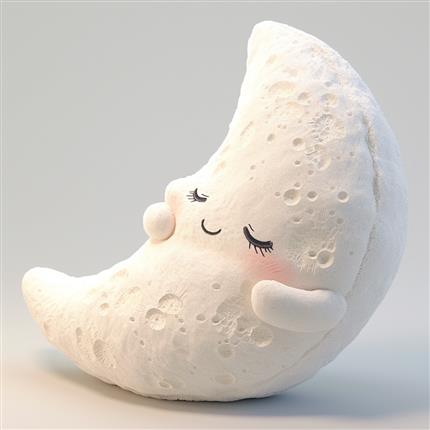 柔软月亮抱枕，让你每晚在星空的怀抱中入眠