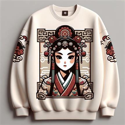 国风花旦卫衣，穿上身的中国风艺术
