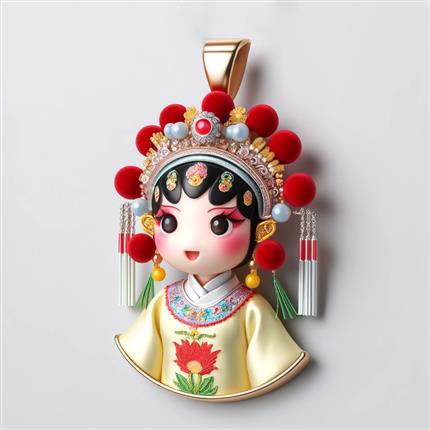 杨贵妃萌趣吊坠，演绎千年东方美人