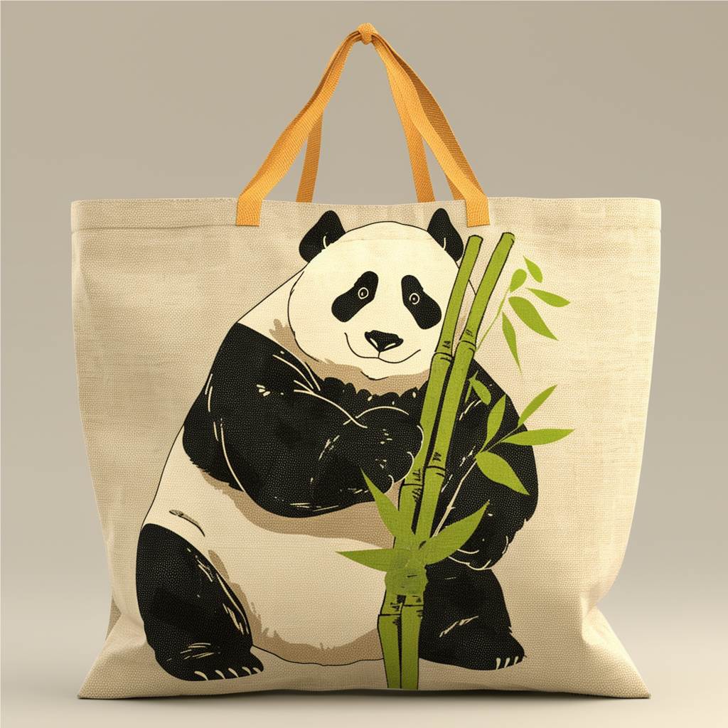 环保出行新选择,大熊猫帆布包,萌力满满伴你行! 1