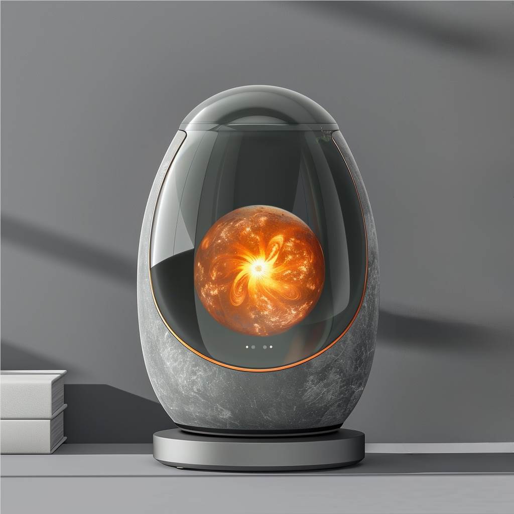 星际科技感爆棚!炫酷太阳能量蓝牙音响,点燃你的音乐激情! 1