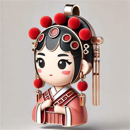 花旦萌趣挂饰，随身携带的东方韵味