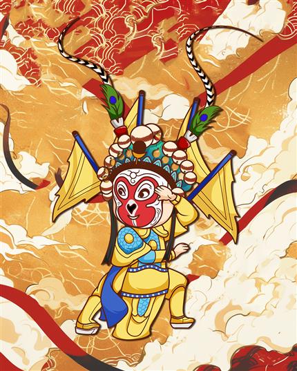 Q版齐天大圣——神话英雄的俏皮再现