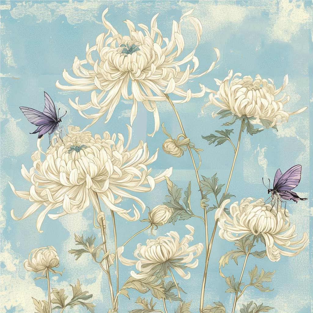 菊花盛开,京剧风华——传统文化与自然之美的交响 1