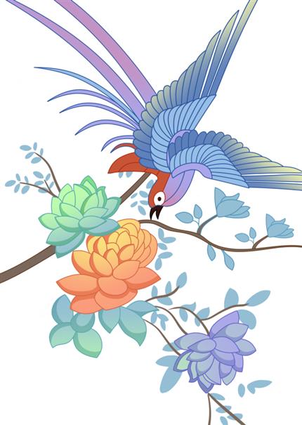 绶带鸟与牡丹——京剧中的祥瑞与美好
