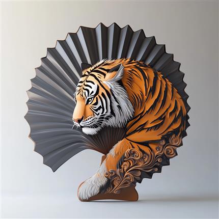 猛虎出山，艺术品味自然威严
