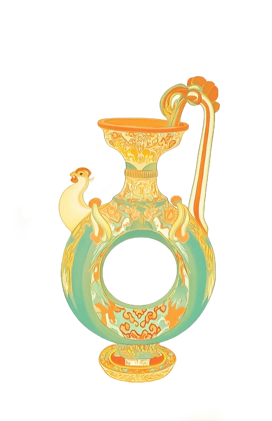 绝美传承,千年青釉与鸡首壶的奇幻对话! 1