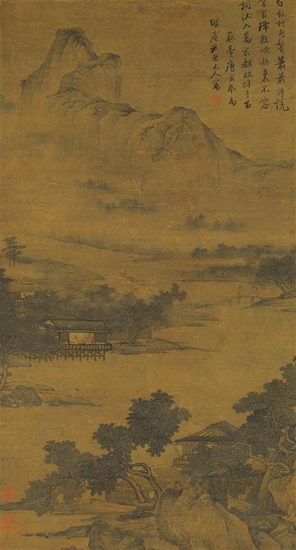 【明】唐寅《农训图轴》